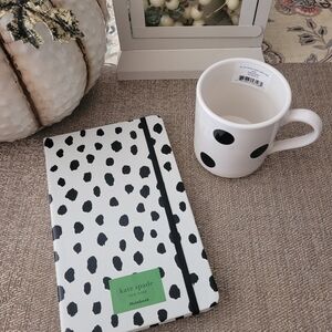Kate Spade set, mug and notebook, new